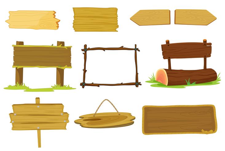Signs and banners vector