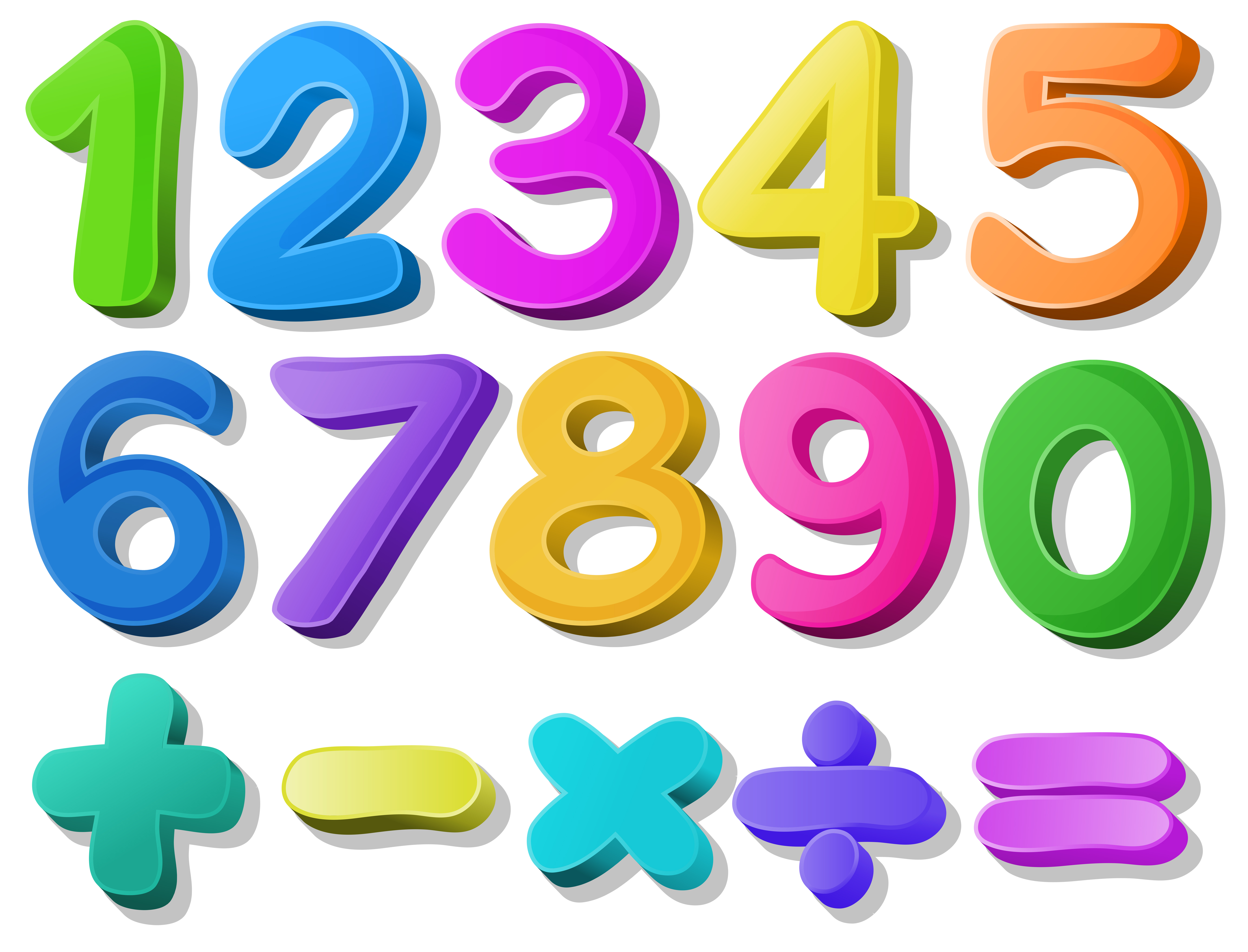 Number Clip Art Graphics