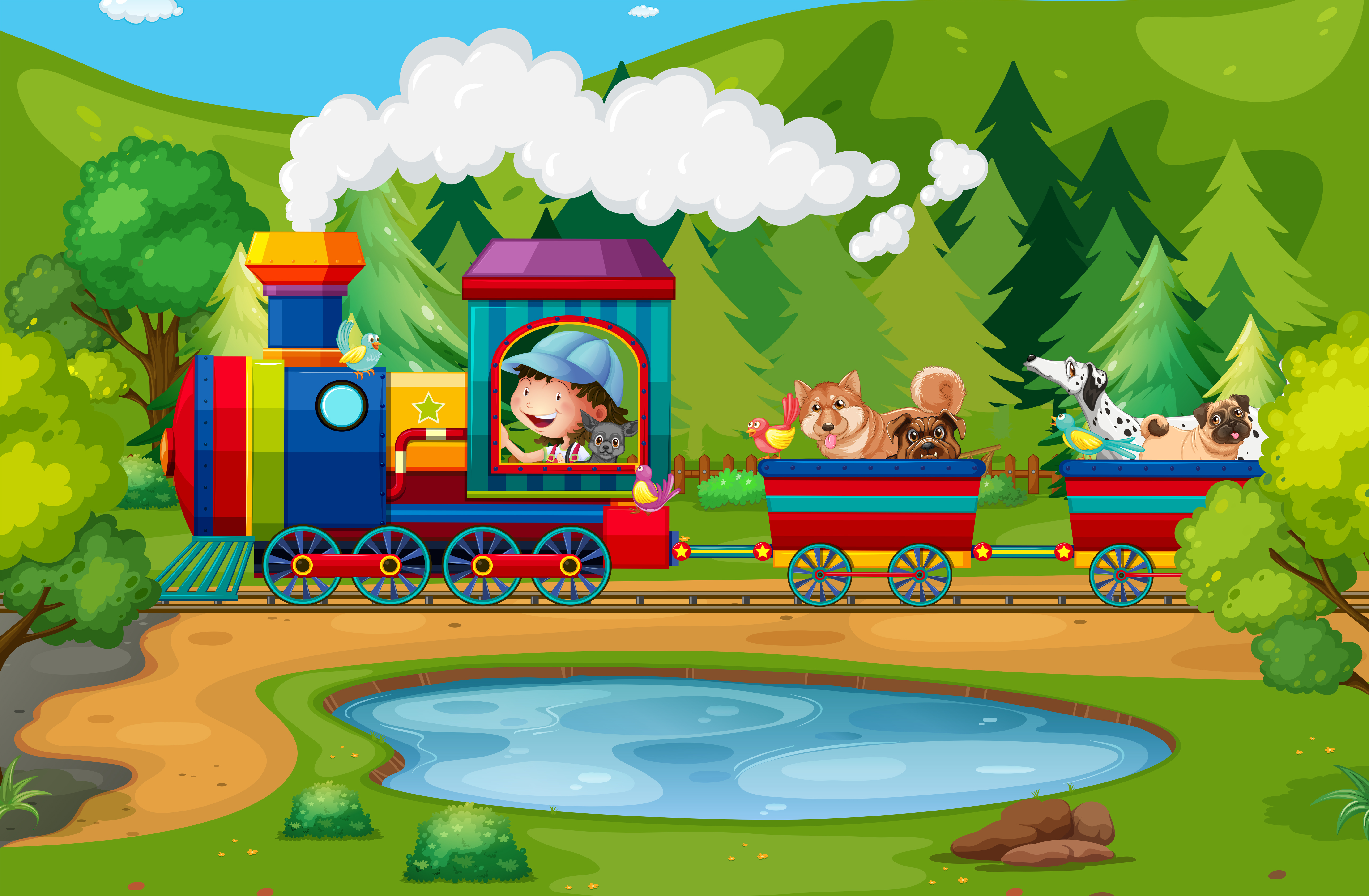 Vector Free Download Train