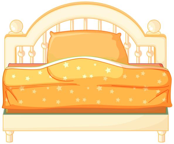 A king sized bed vector