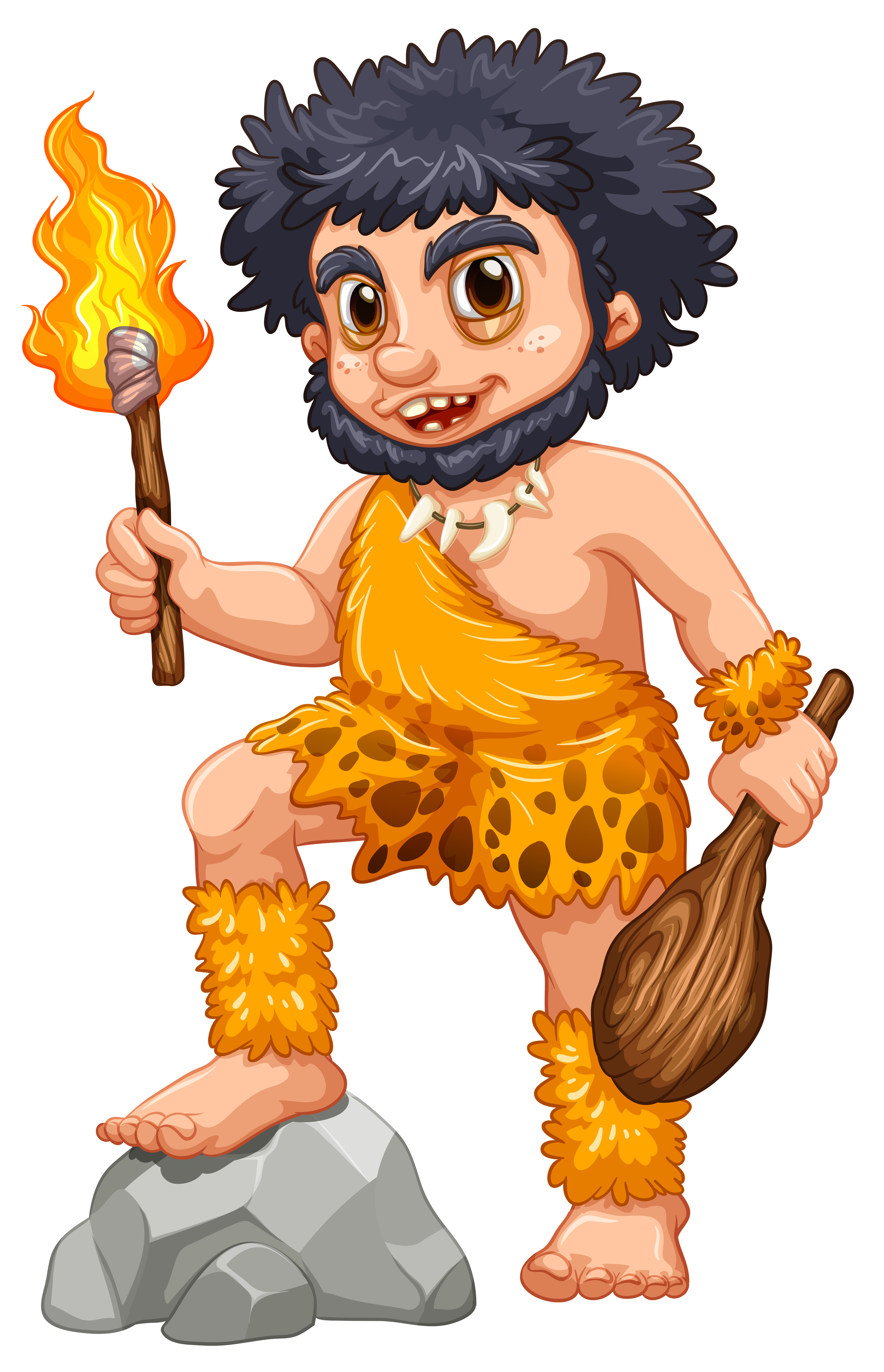 Caveman 434405 Vector Art at Vecteezy