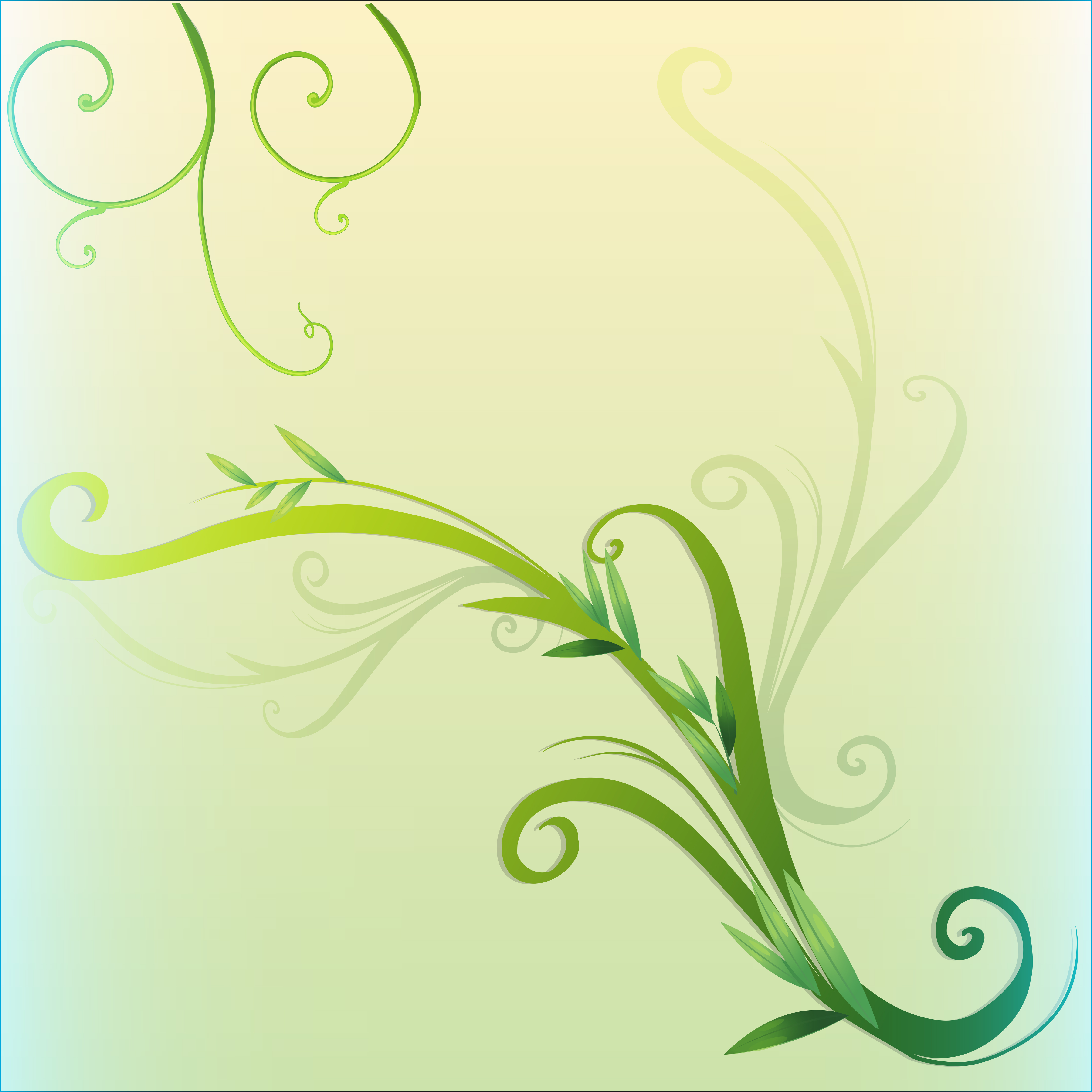 Download Green vine leaf border design - Download Free Vectors ...