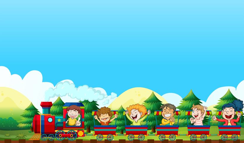 Trian ride vector