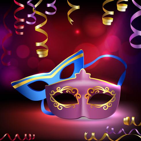 Carnival Masks Background vector