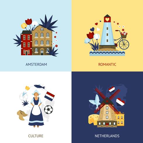 Netherlands Design Concept vector