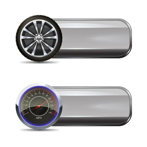 Tire Service Banners vector