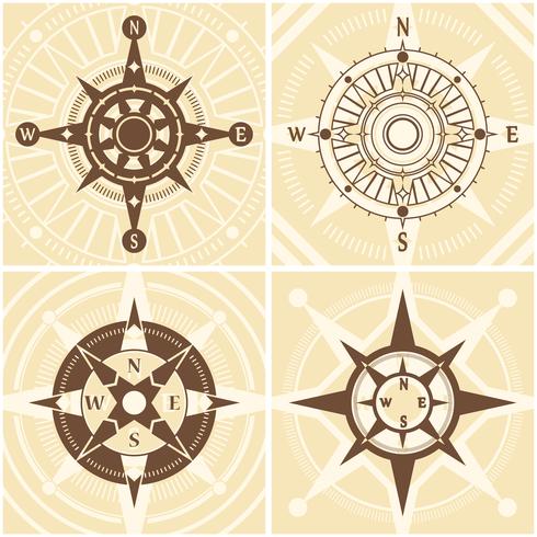 Vintage Compass Set vector