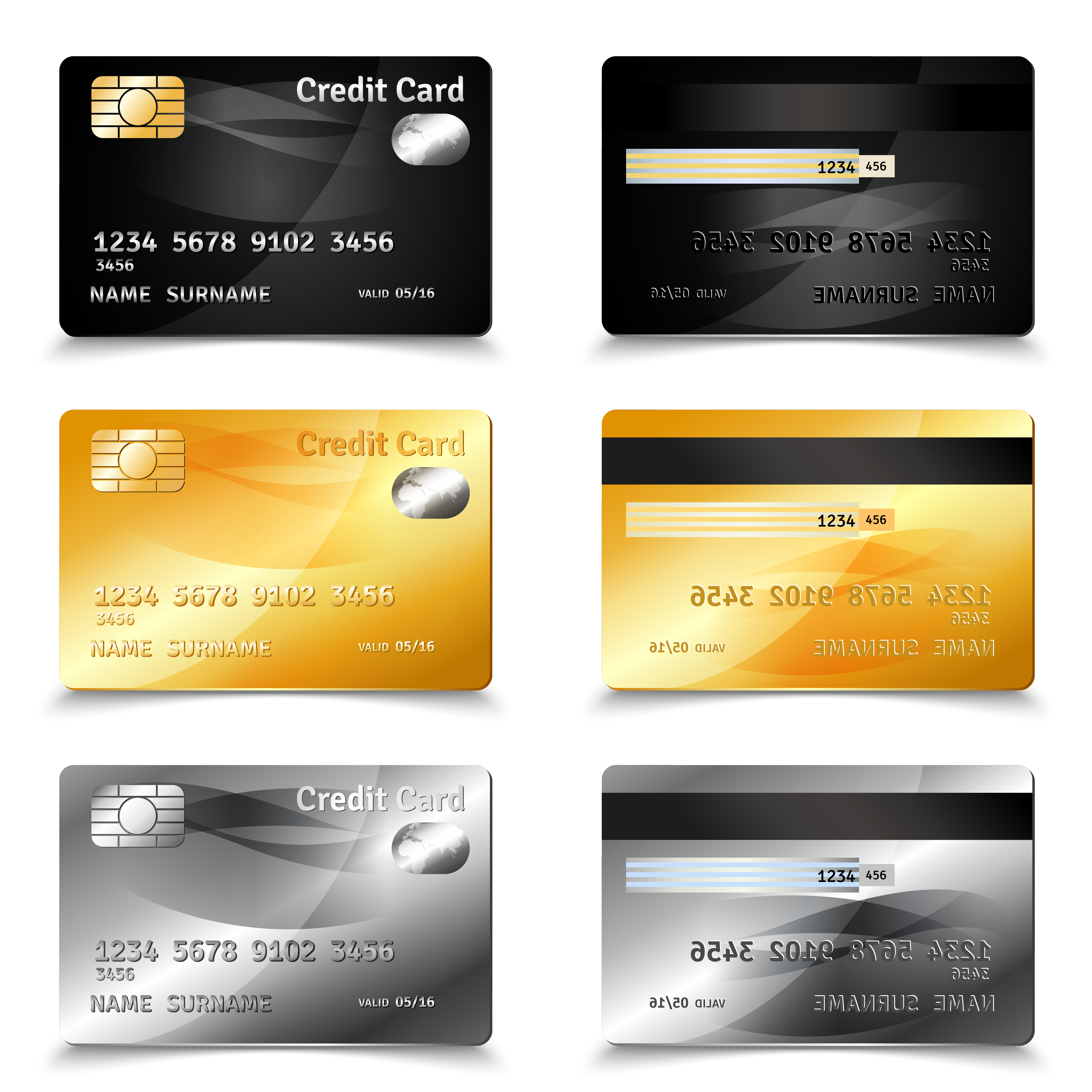 Credit Card Design - Download Free Vectors, Clipart Graphics & Vector Art