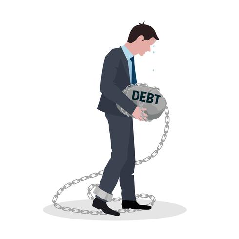 Business Debt Concept vector