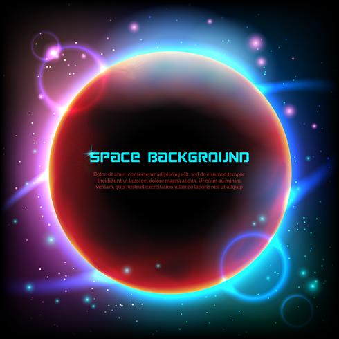 Cosmos space dark background poster print vector