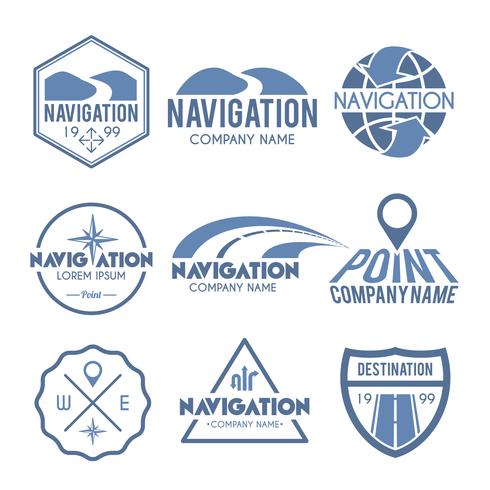 Navigation Label Grey vector