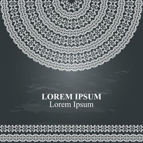 Ethnic template for cards, invitations, banners. vector