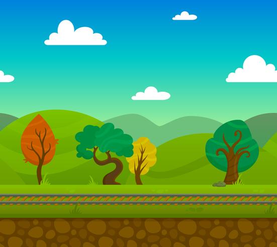 Railway Landscape vector