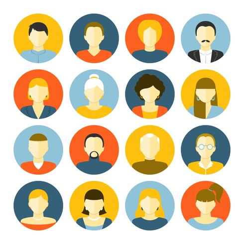 Avatars Icons Set vector