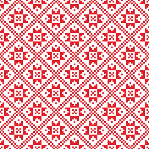 Traditional scandinavian pattern. Nordic ethnic seamless background vector