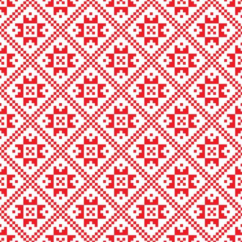 Traditional scandinavian pattern. Nordic ethnic seamless background vector