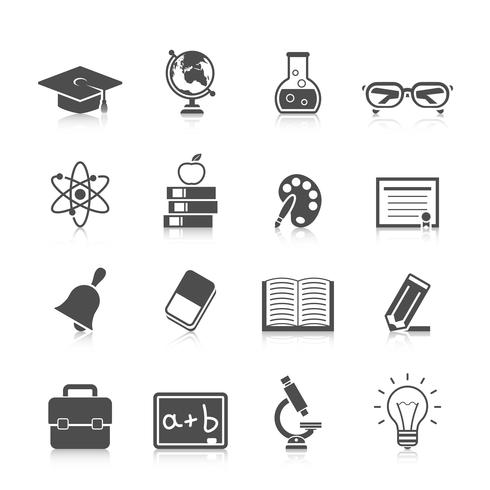 Conjunto de iconos de educación vector