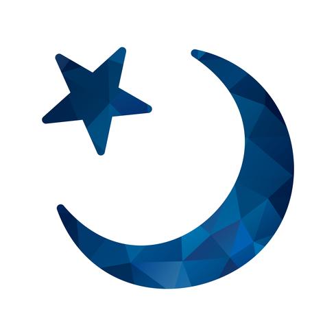 Vector Crescent Moon Icon