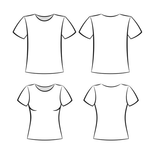 t-shirt template vector