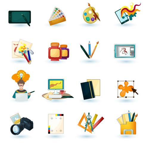 Designer Icons Set vector