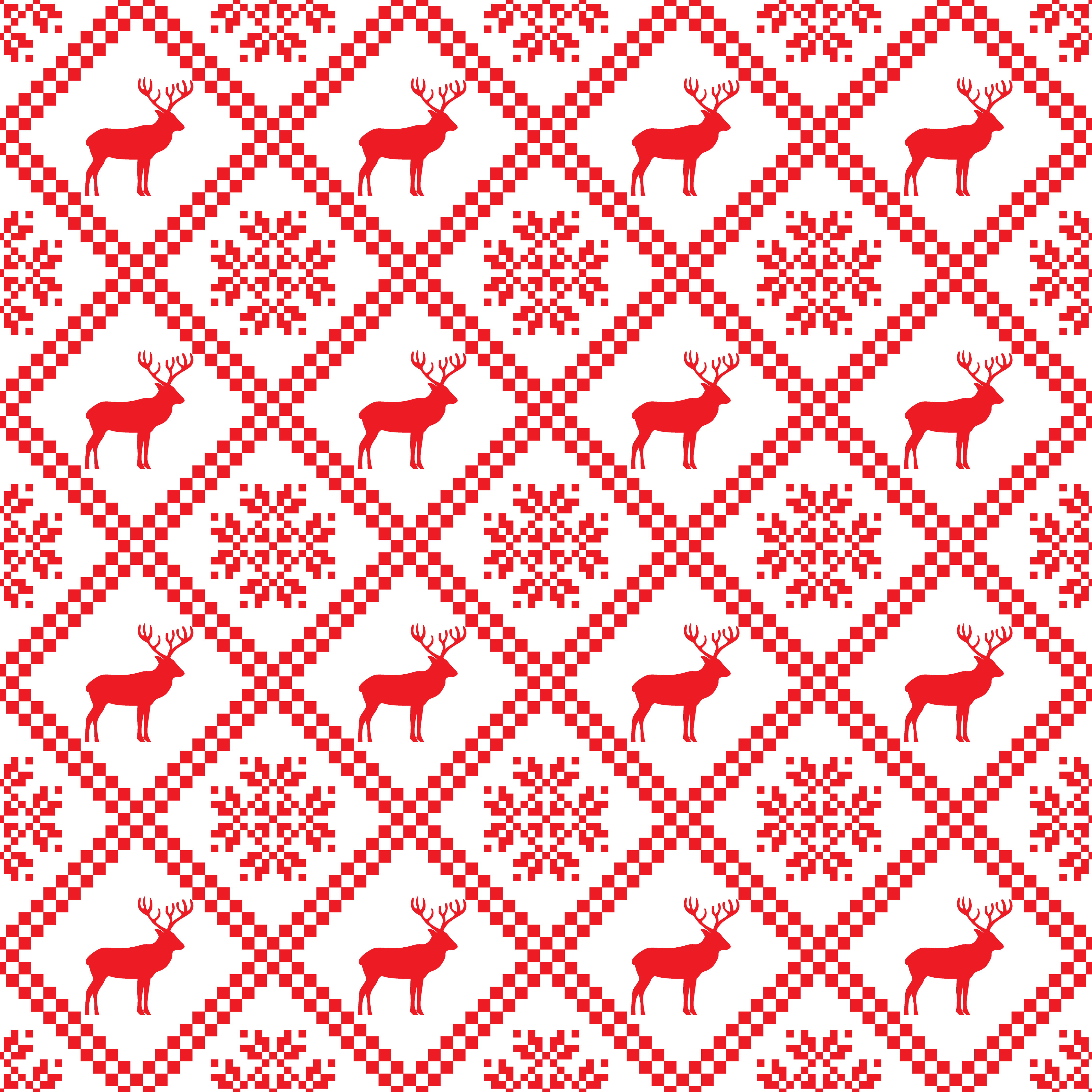 Traditional scandinavian pattern. Nordic ethnic seamless background