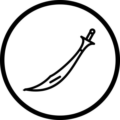 Vector icono de espada