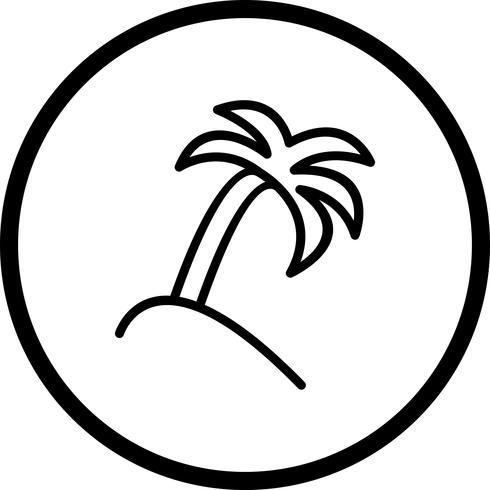 Vector icono de palmera