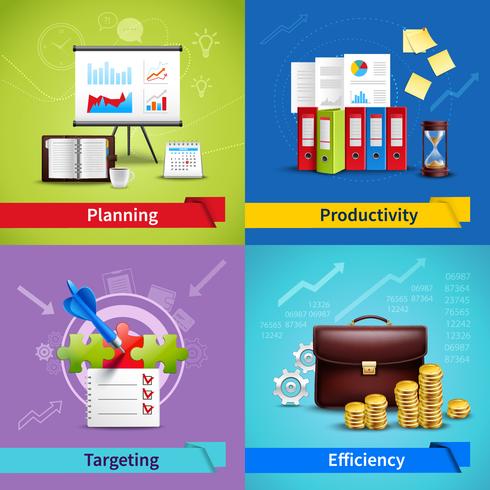 Business Concept Set vector