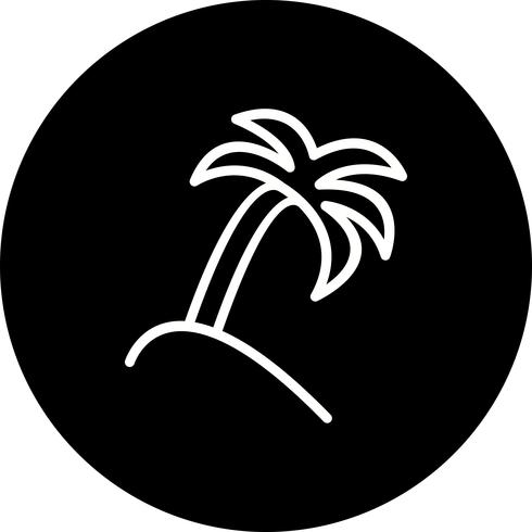 Vector icono de palmera
