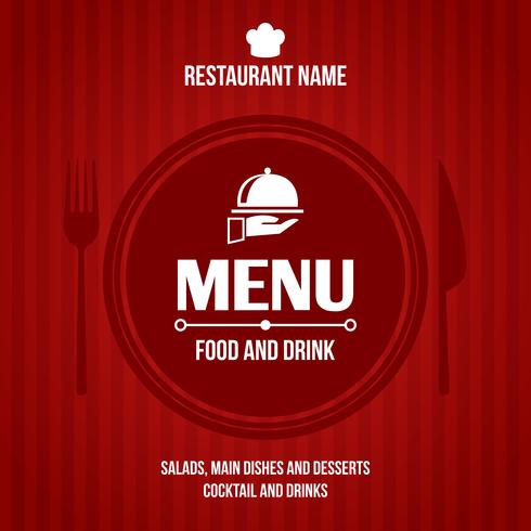 Restaurant menu design vector