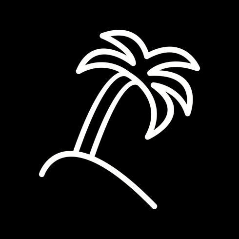 Vector icono de palmera