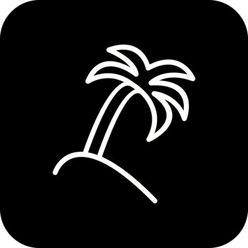 Vector icono de palmera