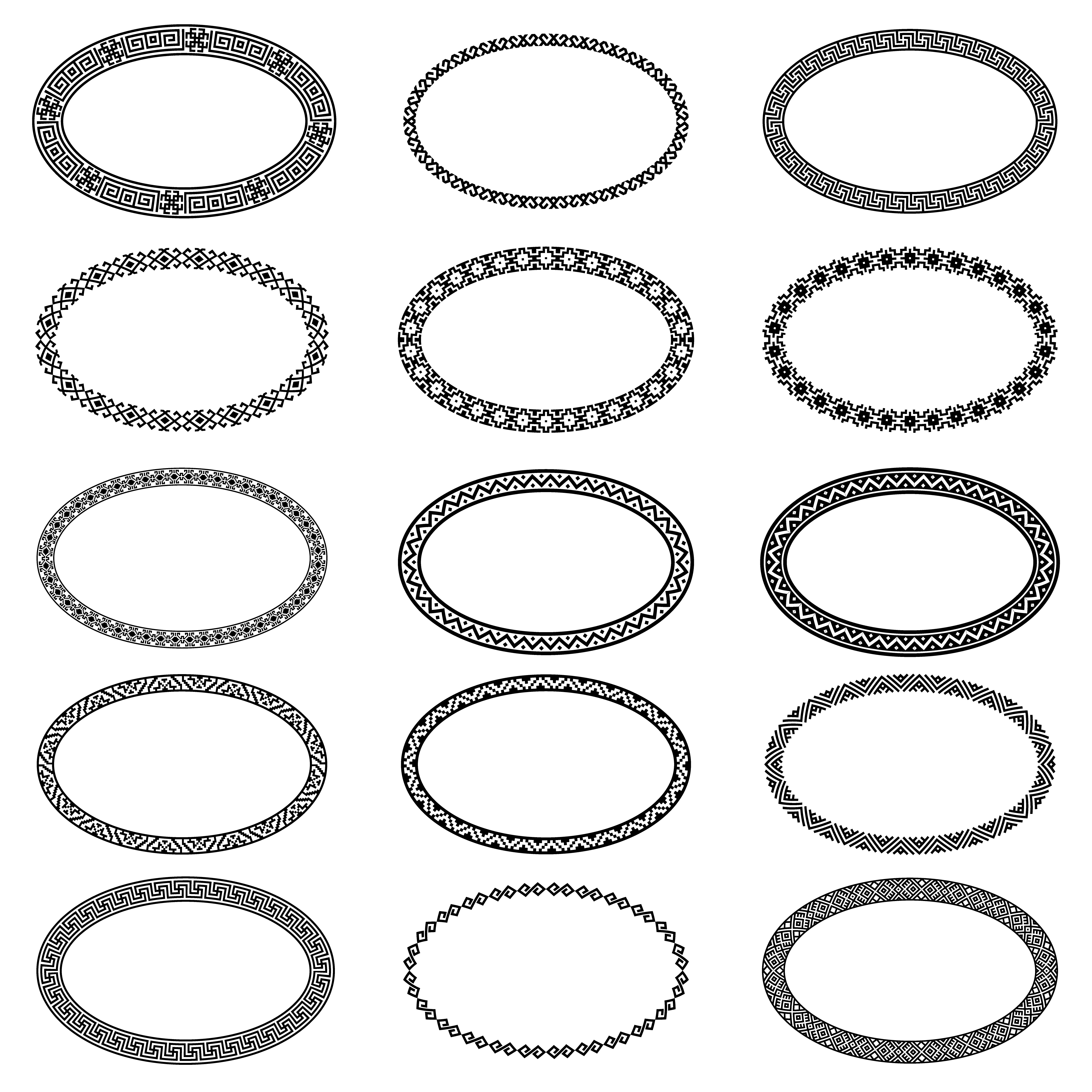 Oval Frame Patterns