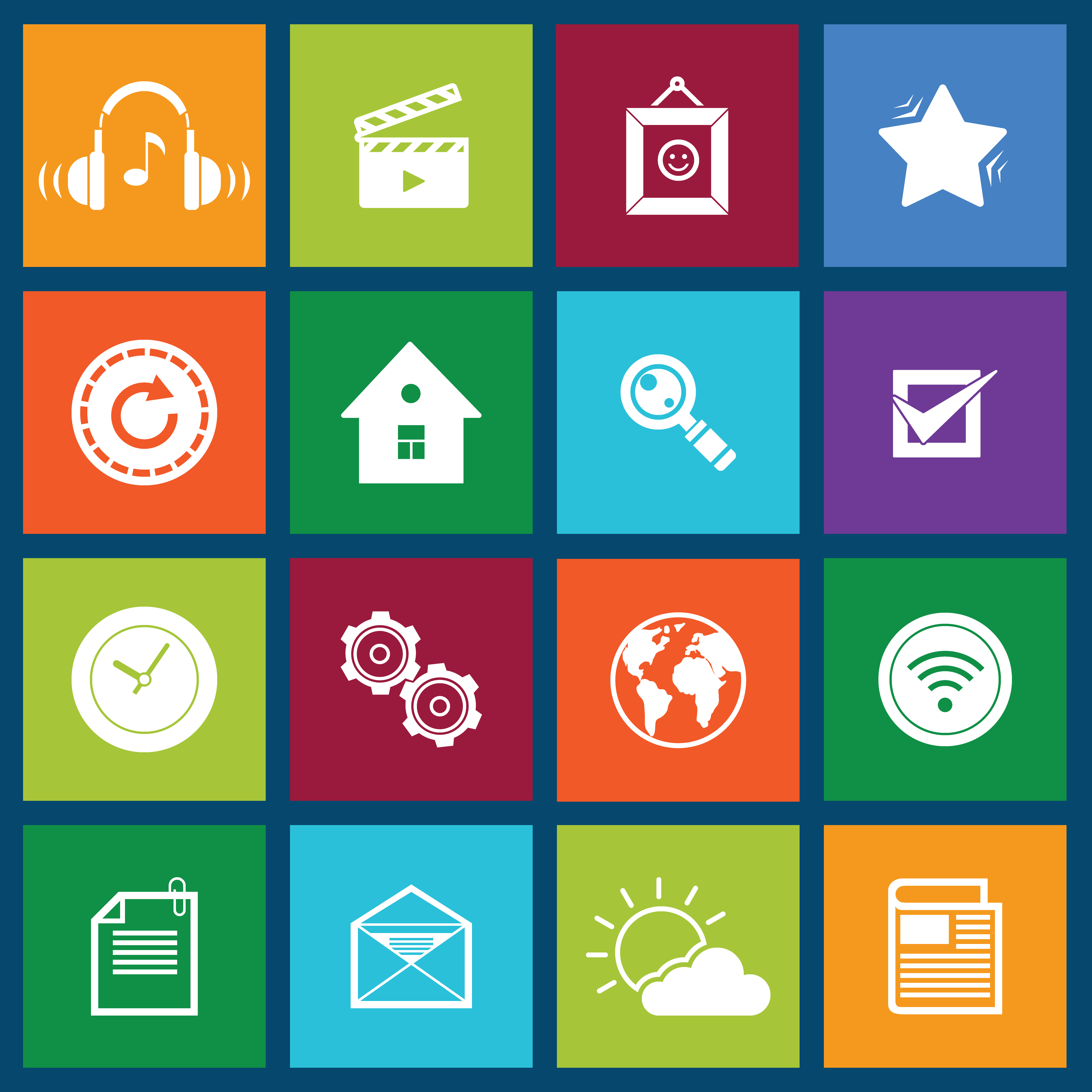 Download Mobile Social Media Icons 435779 - Download Free Vectors ...