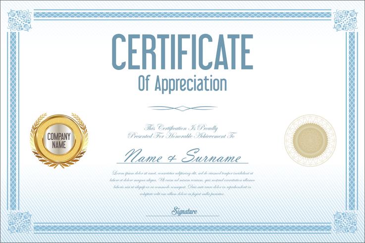 Certificate vector
