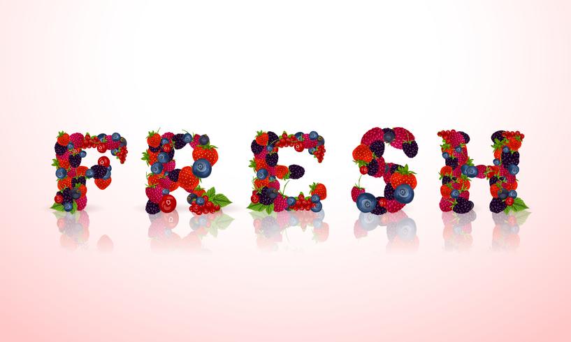 Berries fresh word vector