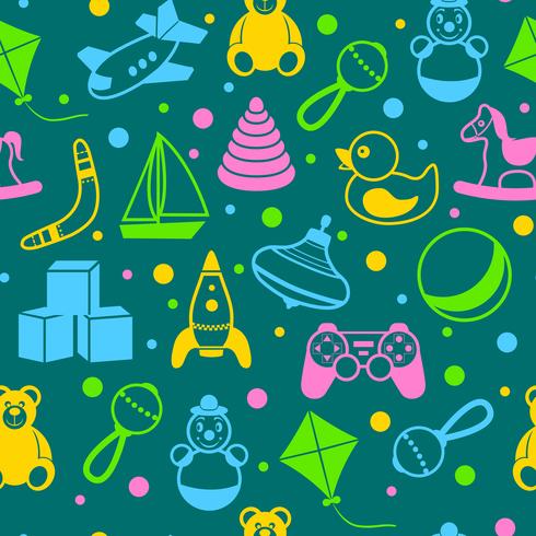 Toys seamless pattern vector