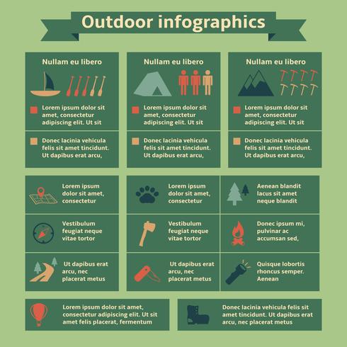 Outdoor Travel Infographic Elements vector