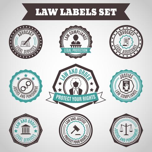 Law labels set vector
