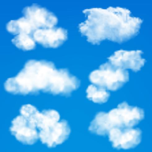 Fondo de nubes de cielo vector