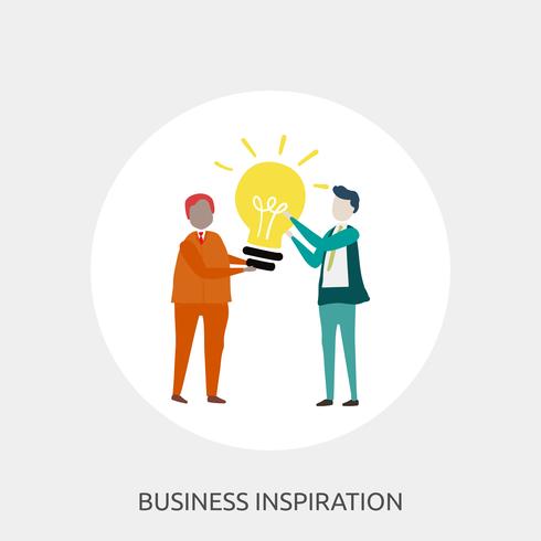 Inspiración de negocios Ilustración conceptual Diseño vector