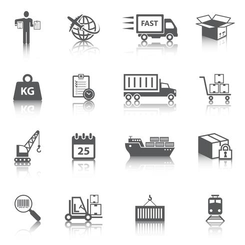 Logistic Icons Set vector