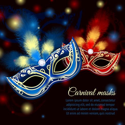 Party mask background vector