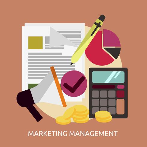 Marketing Management Conceptual illustration Design vector