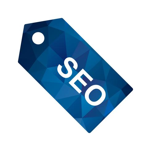 Vector icono de etiqueta SEO