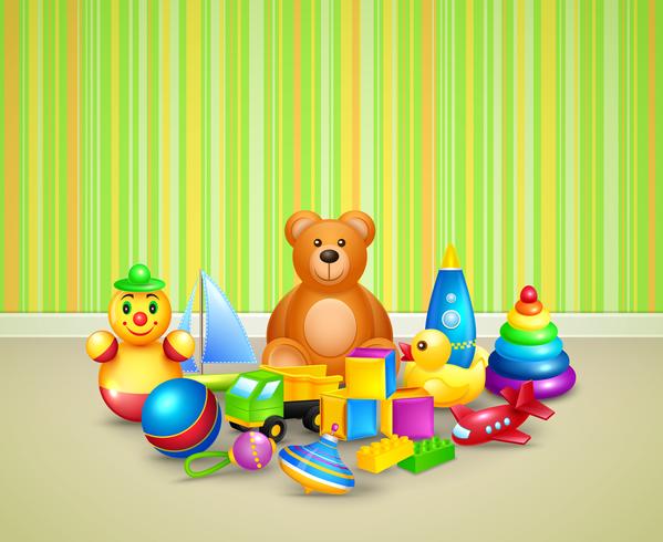 Play room background vector