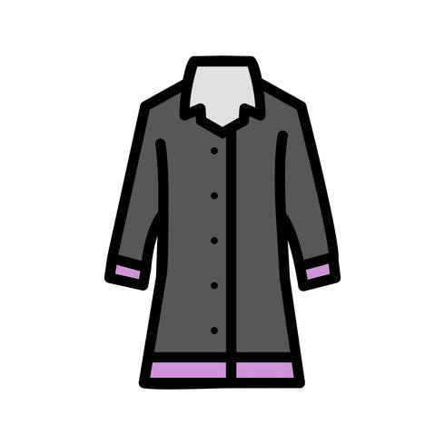  Rain Coat Vector Icon