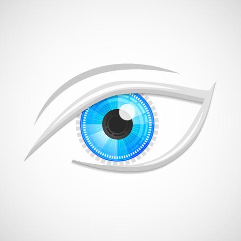 Eyes icon hi-tech vector