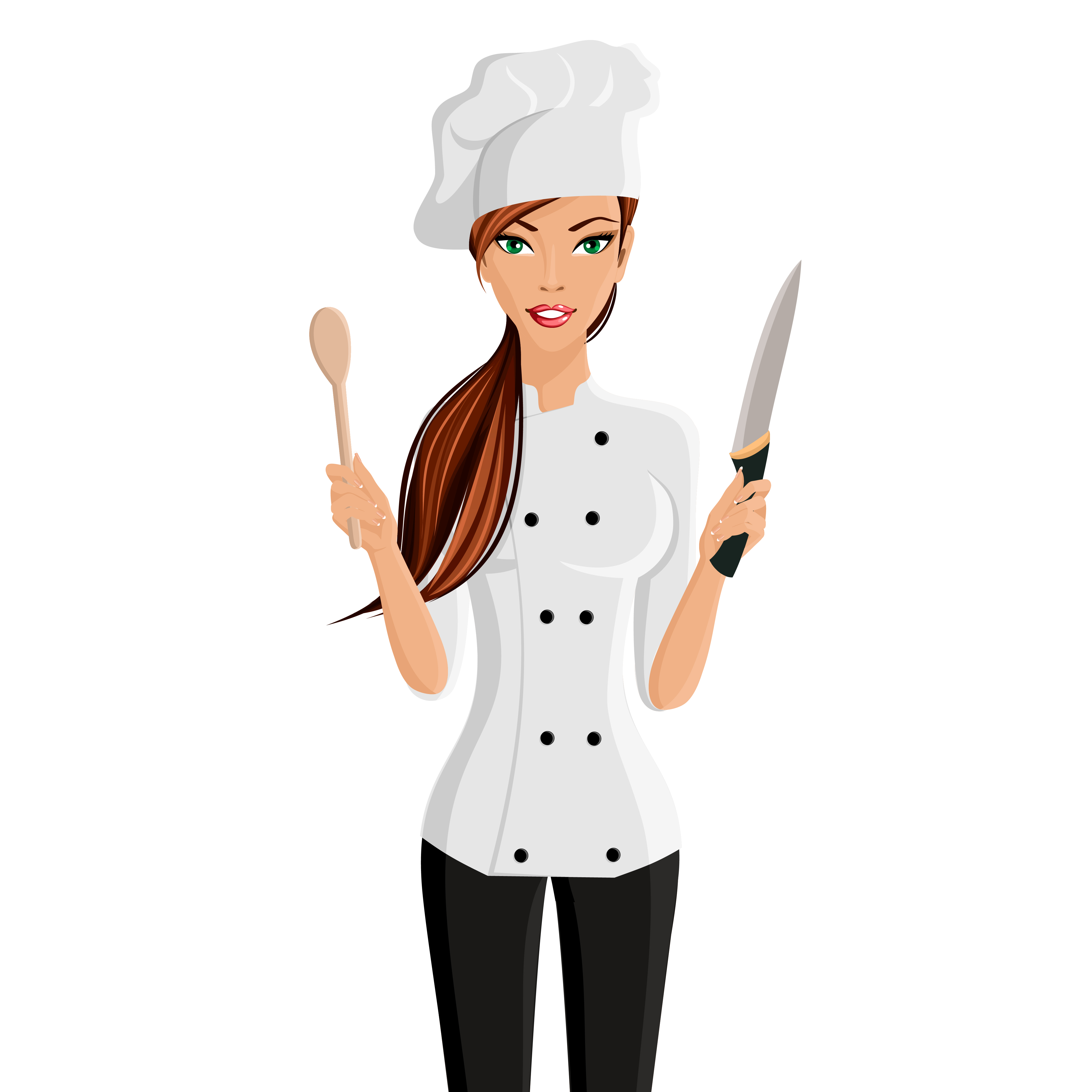 Download Woman chef portrait - Download Free Vectors, Clipart Graphics & Vector Art