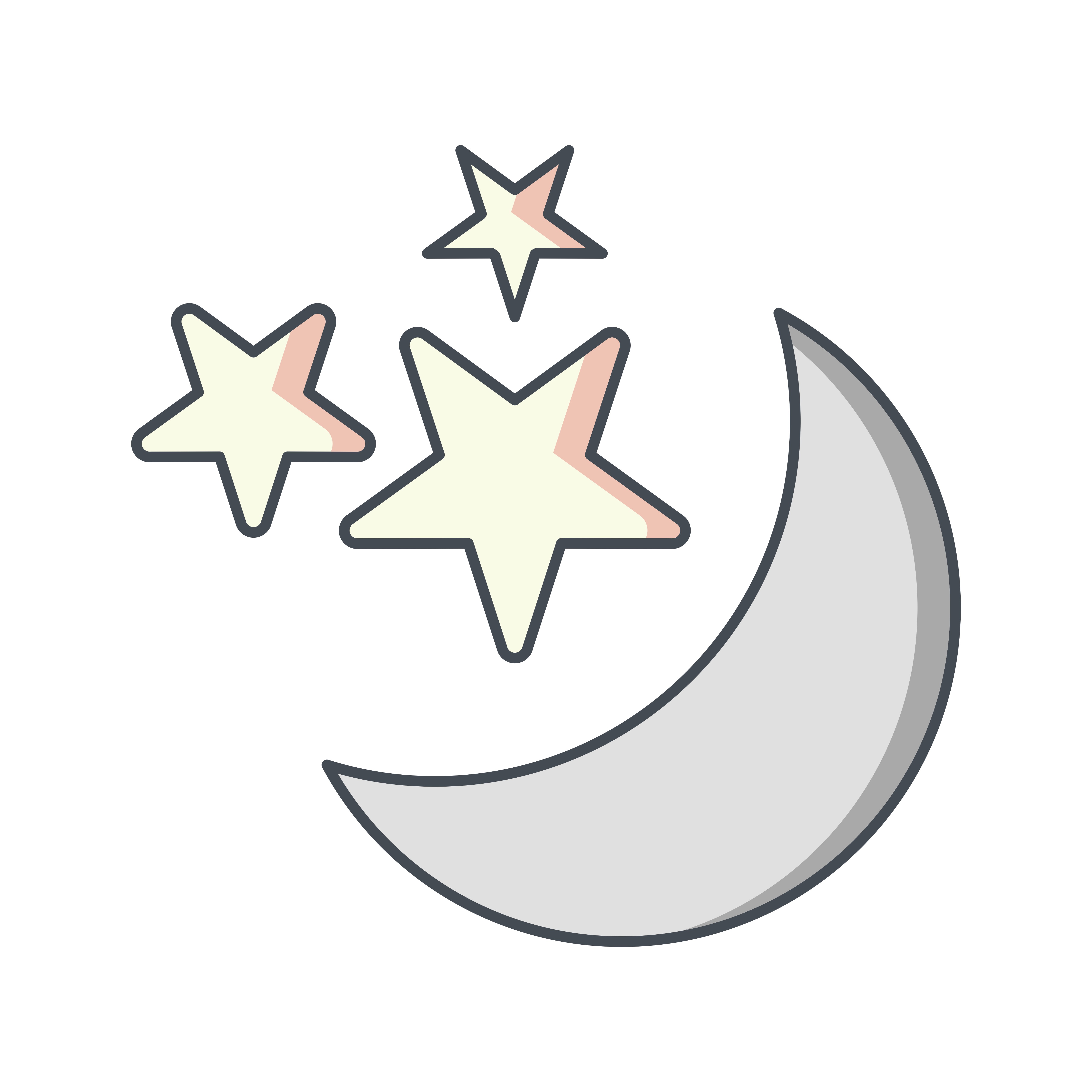 Moon And stars Vector Icon 436489 Vector Art at Vecteezy